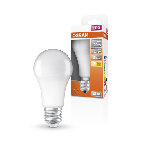 OSRAM LED STAR Classic A LED Lampe matt (ex 100W) 13W / 2700K Warmweiß E27-Leuchtmittel-LEDVANCE Shop