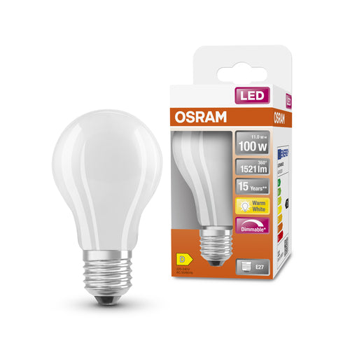 OSRAM LED Retrofit CLASSIC A DIM 100 FR 11 W/2700 K E27 , Warmweiß-Leuchtmittel-LEDVANCE Shop