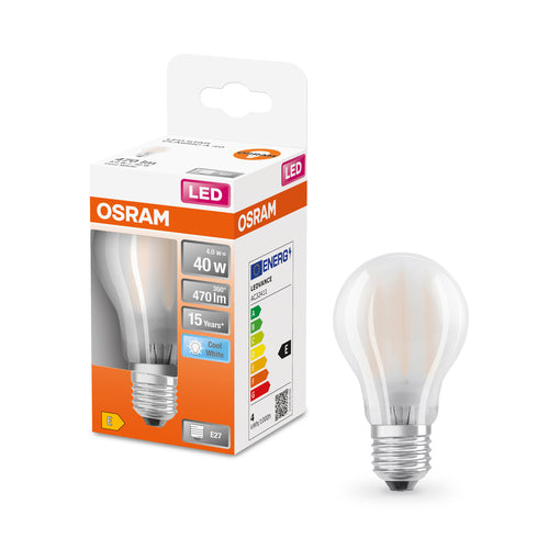 OSRAM Retrofit Classic LED Lampe matt (ex 40W) 4W / 4000K Kaltweiß E27-Leuchtmittel-LEDVANCE Shop