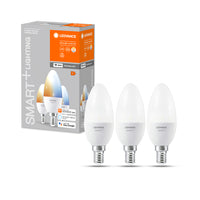 LEDVANCE Wifi SMART+ LED Lampe Kerze Tunable Weiß (ex 40W) 5W / 2700-6500K E14 3er-Leuchtmittel-LEDVANCE Shop