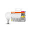 OSRAM LED-lampen met retro matte CLP-fitting, klassieke mini-bolvorm, 6W E14 827, 3 stuks, warm wit