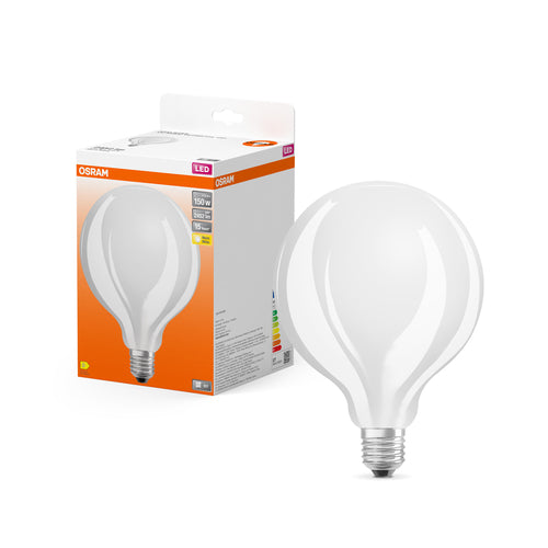 OSRAM LED Retrofit CLASSIC GLOBE125 Lampe matt (ex 150W) 17W / 2700K Warmweiß E27-Leuchtmittel-LEDVANCE Shop