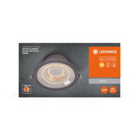 LEDVANCE DECOR FIL DL ECHO Downlight, Ø 166mm, silber, 7W, 650lm-Einbaustrahler & Spots-LEDVANCE Shop