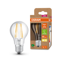 OSRAM LED Lampe Energieeffizienzklasse A Filament Classic Klar, 4W/3000K, E27 , Warmweiß-Leuchtmittel-LEDVANCE Shop