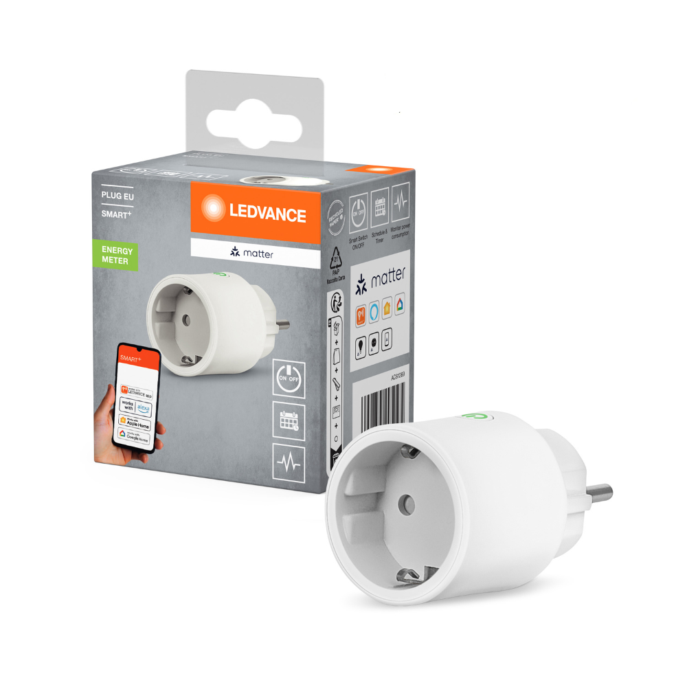LEDVANCE Matter SMART+ Plug smarte indoor Steckdose, weiß