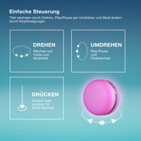 OSRAM Bluetooth SMART+ Macaron-luidspreker met bewegingsbediening, RGB-ledverlichting, blauw