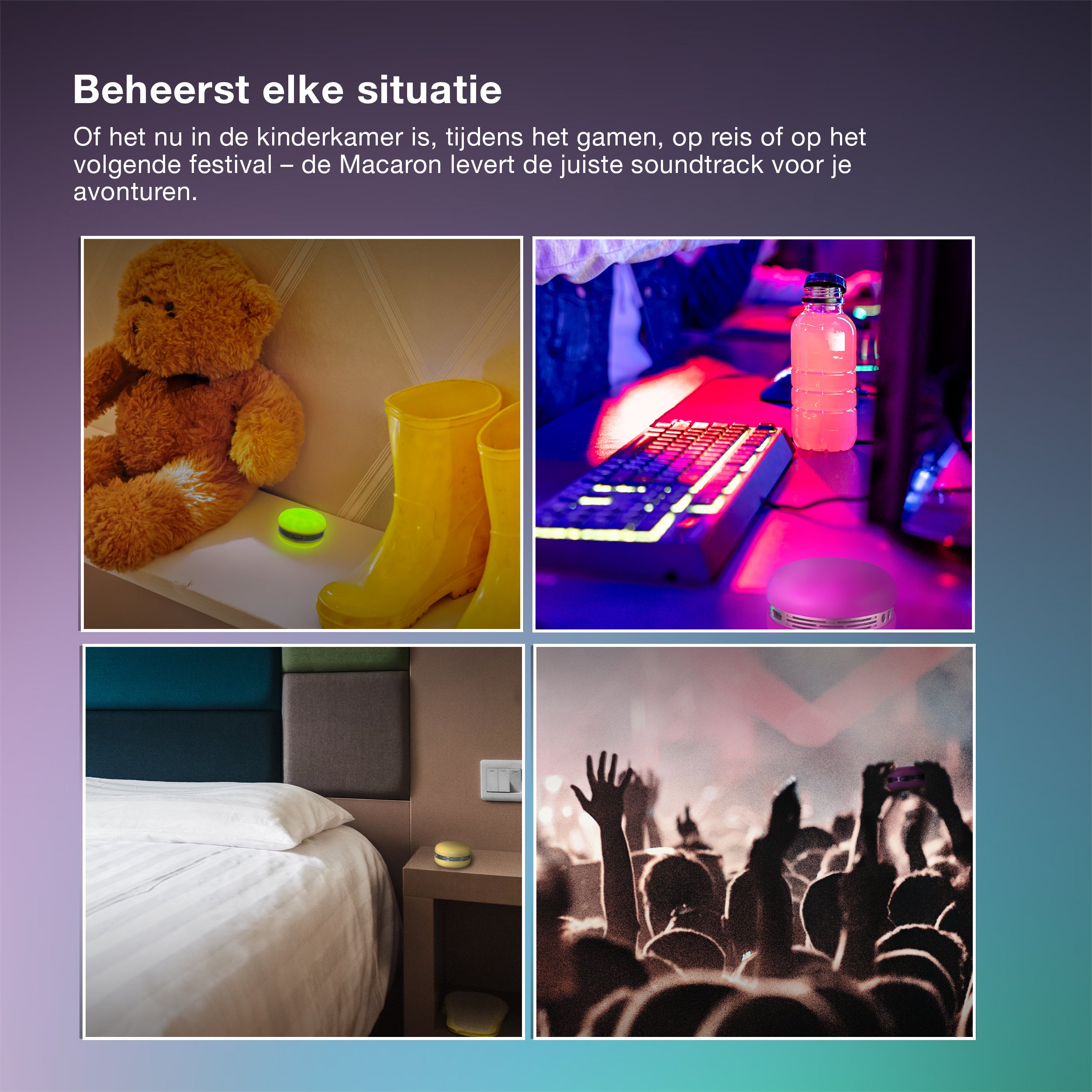 OSRAM Bluetooth SMART+ Macaron Lautsprecher mit Bewegungssteuerung, LED-Licht RGB,  Gelb