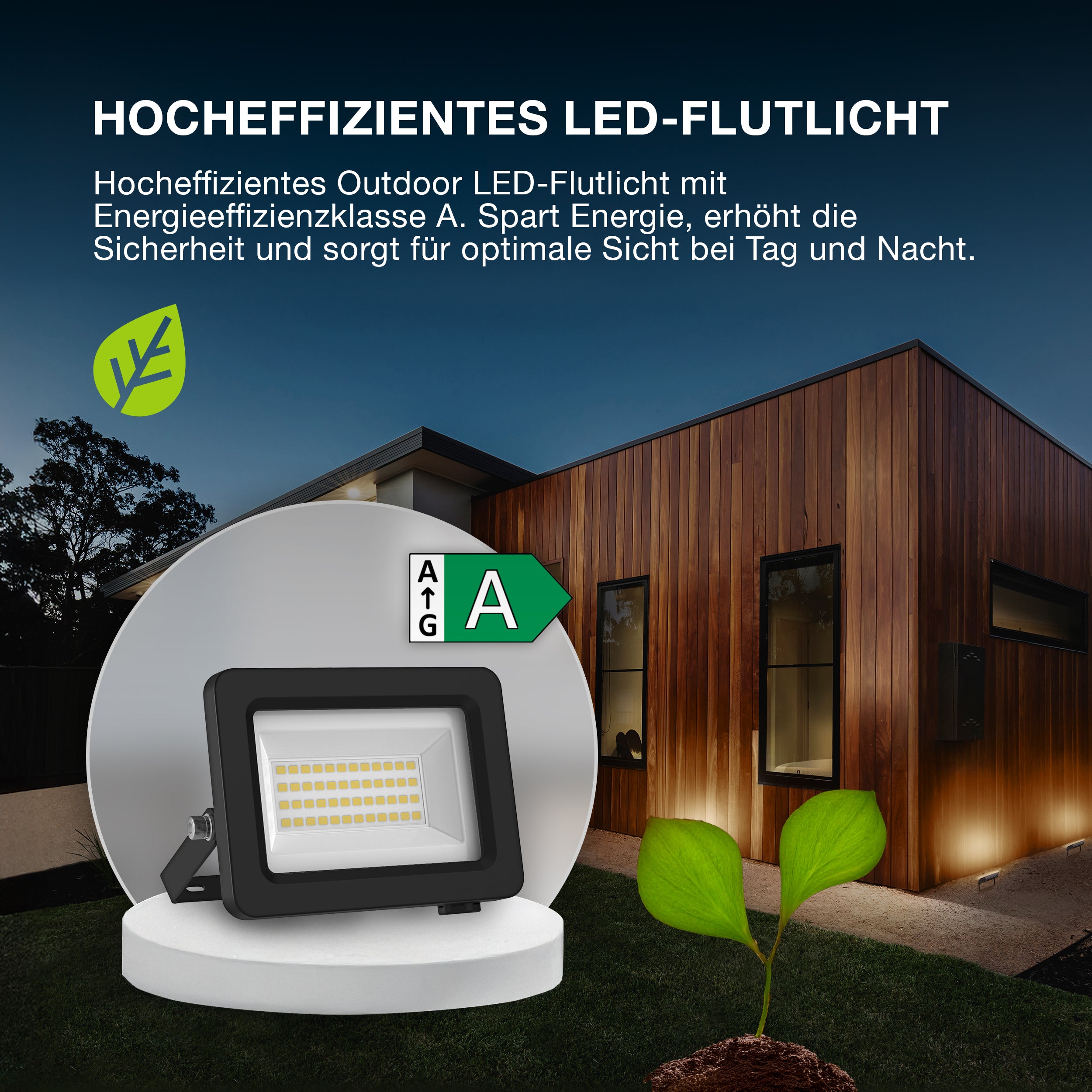 OSRAM FLOWLIGHTS ENERGY EFFICIENCY Spotlight, 15W, 4000K Donkergrijs