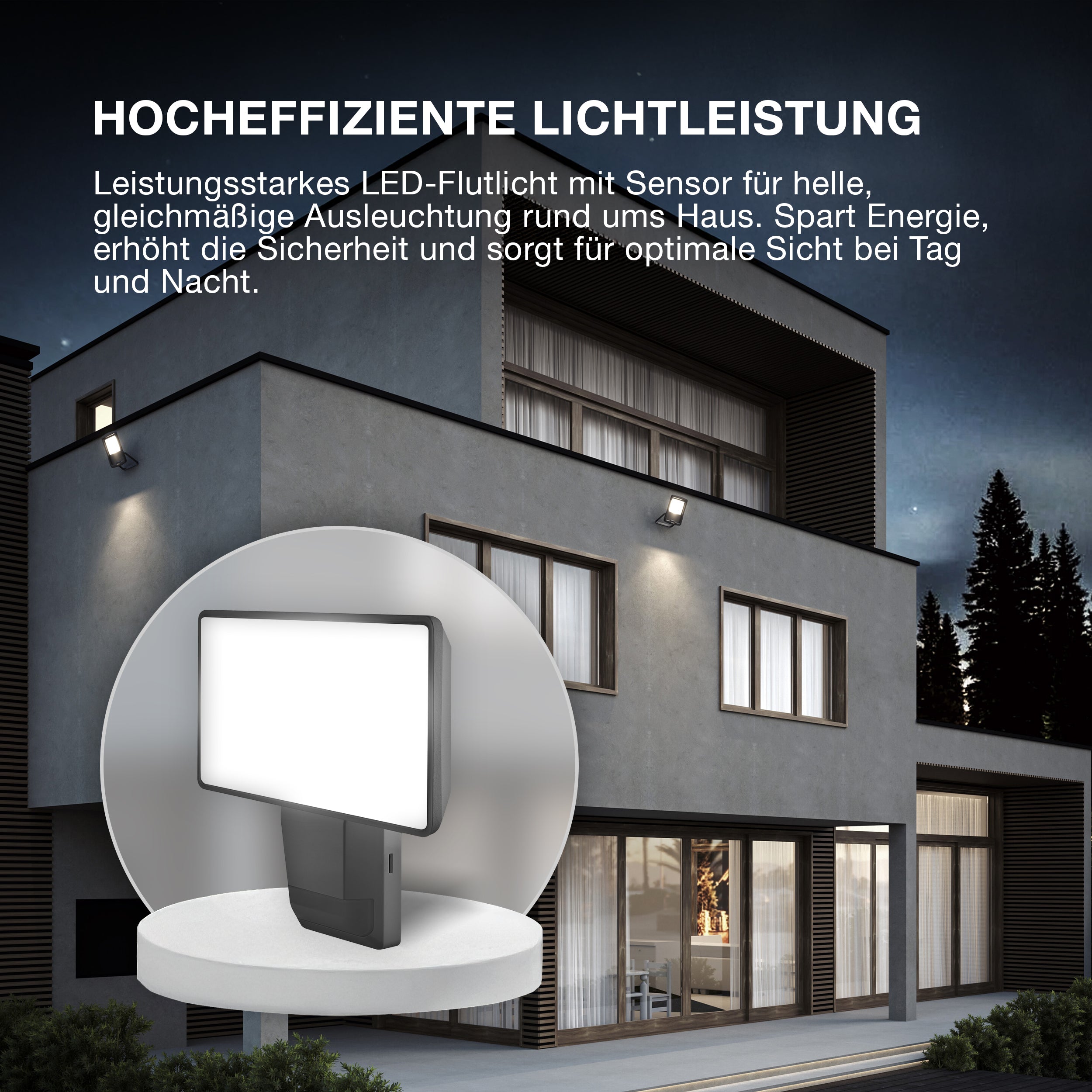 OSRAM LED Fluter, Leuchte für Außenanwendungen, Kaltweiß, 151,0 mm x 56,0 mm x 205,0 mm, ENDURA PRO FLOOD