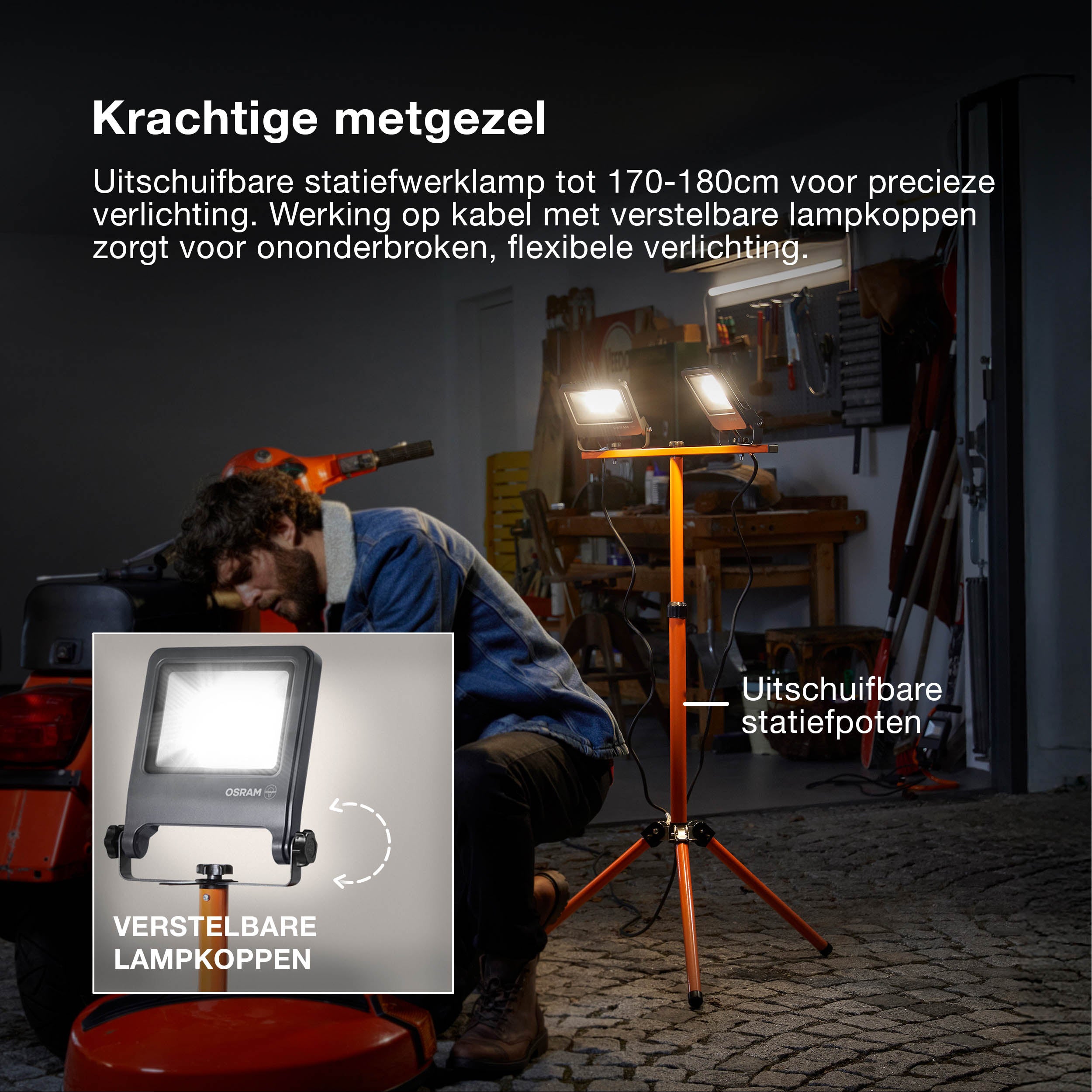 OSRAM WORKLIGHTS Baustrahler TRIPOD 2X30 W 4000 K