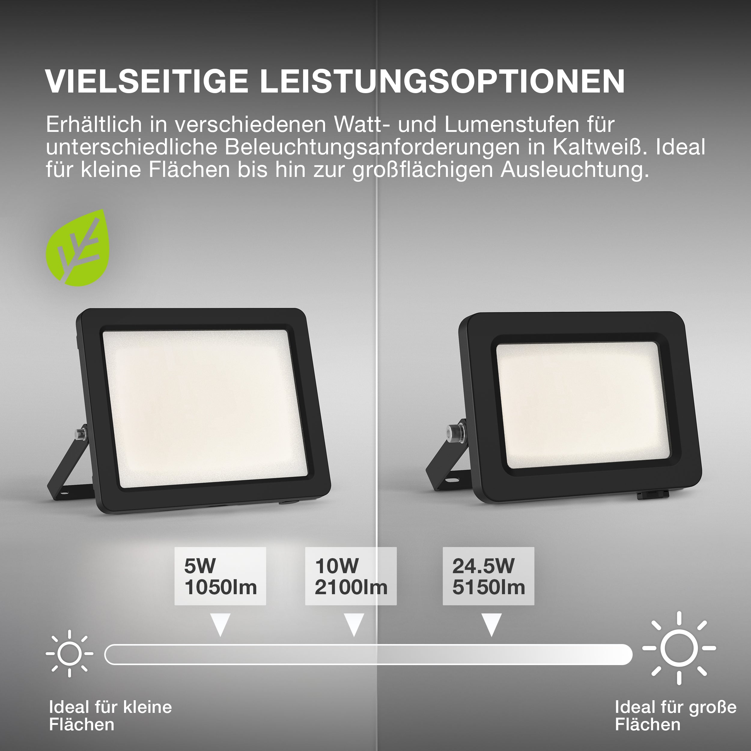 OSRAM FLOWLIGHTS ENERGY EFFICIENCY Spotlight, 15W, 4000K Donkergrijs