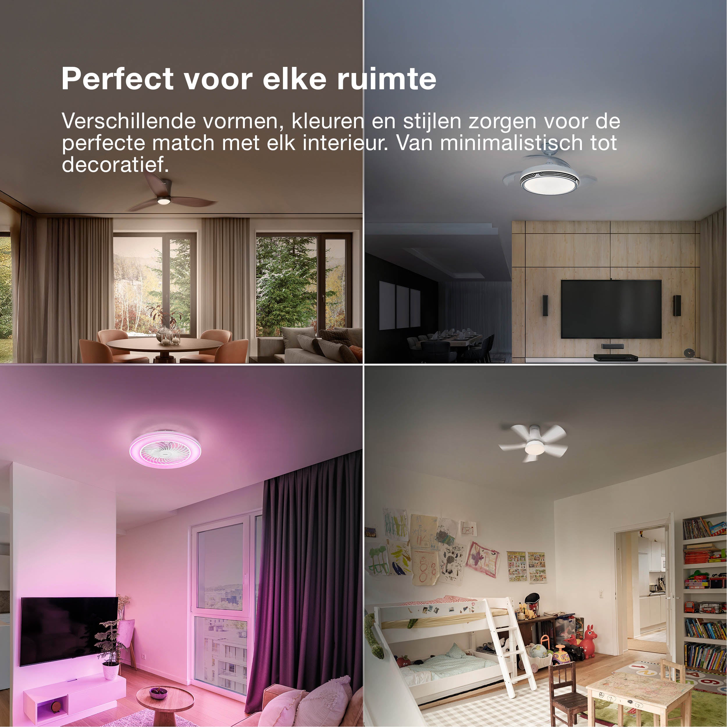 OSRAM LED Deckenventilator Coromuel, Weiß, 60W, 1065mm, 3000/4000/6500, CCT