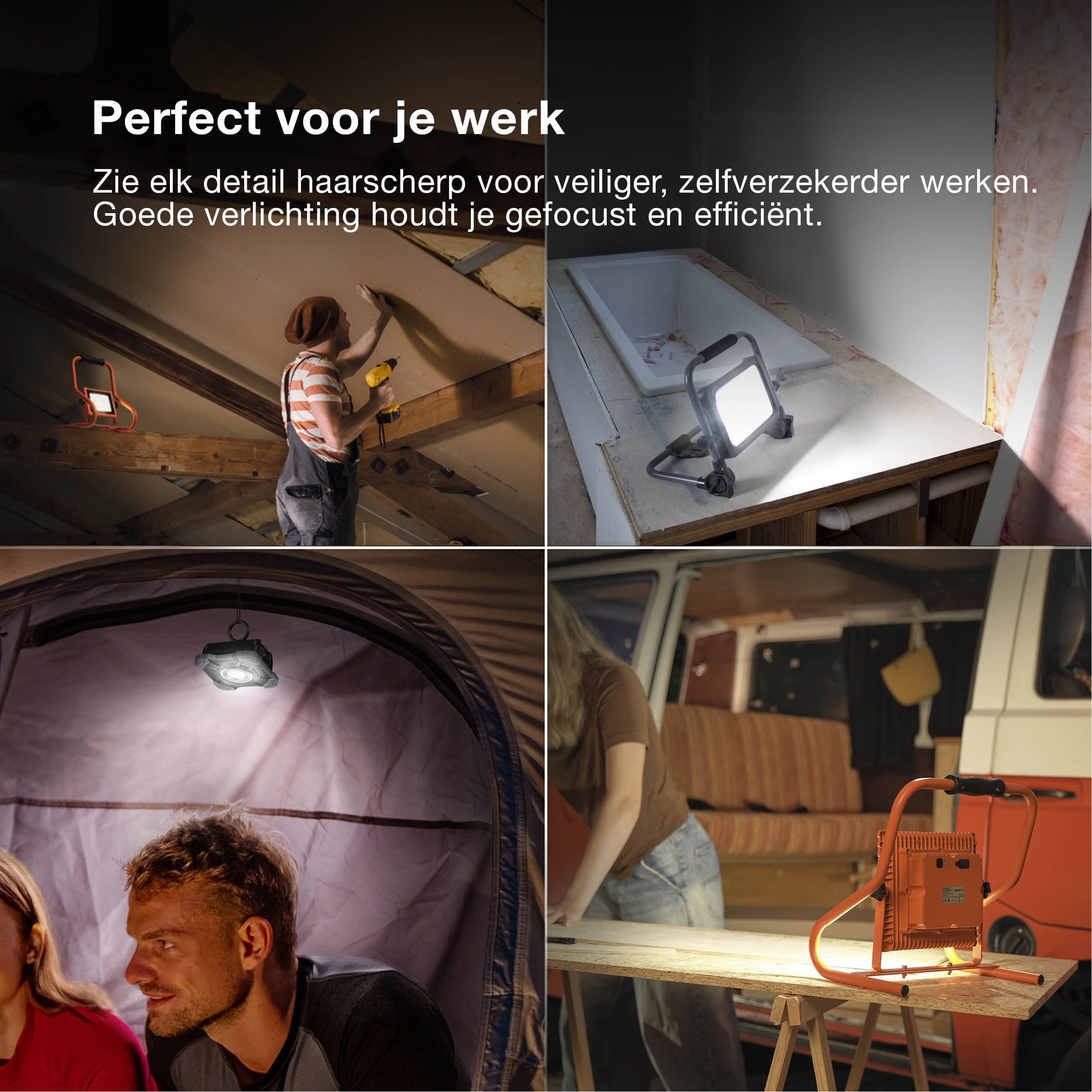 OSRAM WORKLIGHTS VALUE BATTERY, USB, bouwspot 30W 865, 3000 lm, 6500 K