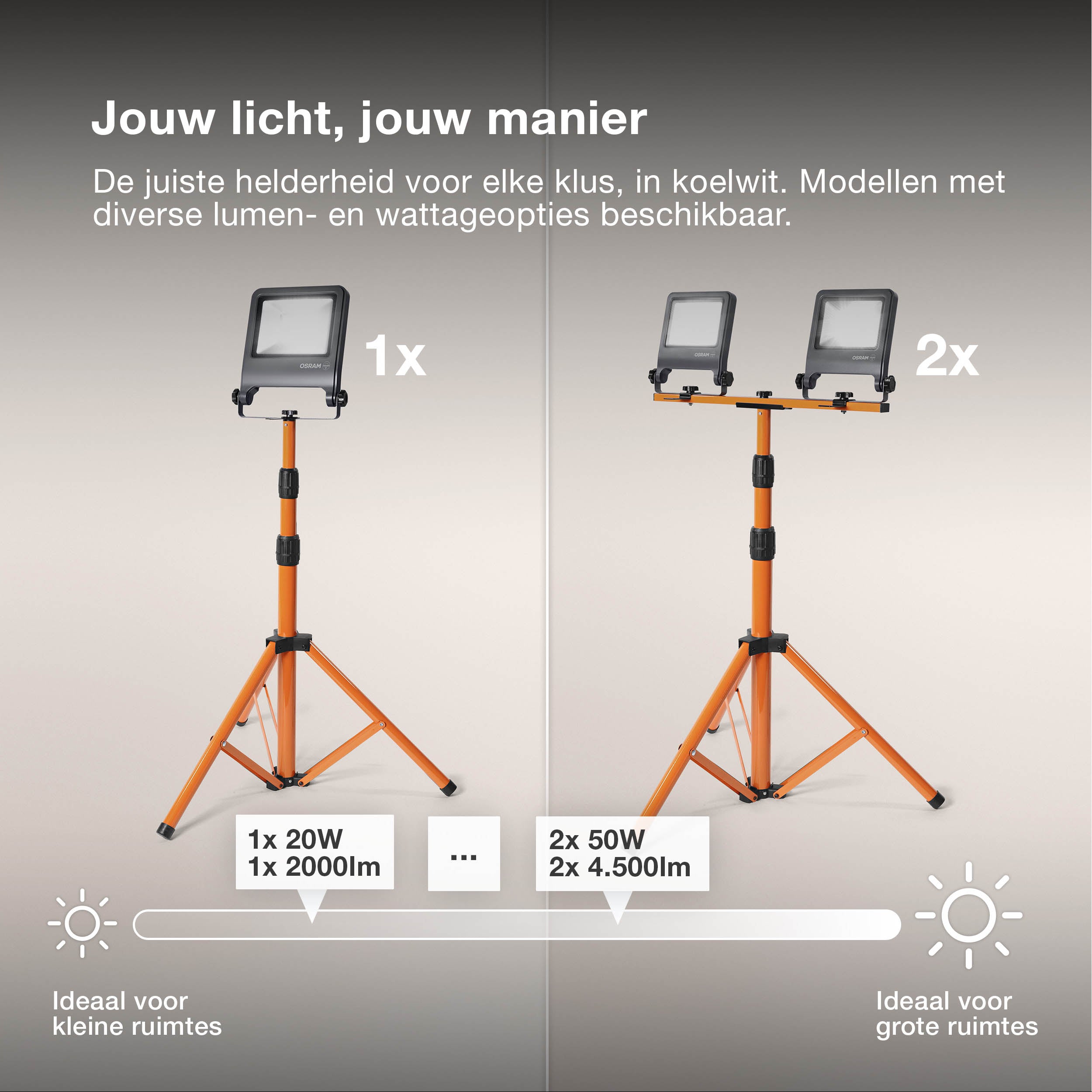 OSRAM WORKLIGHTS Baustrahler TRIPOD 2X30 W 4000 K