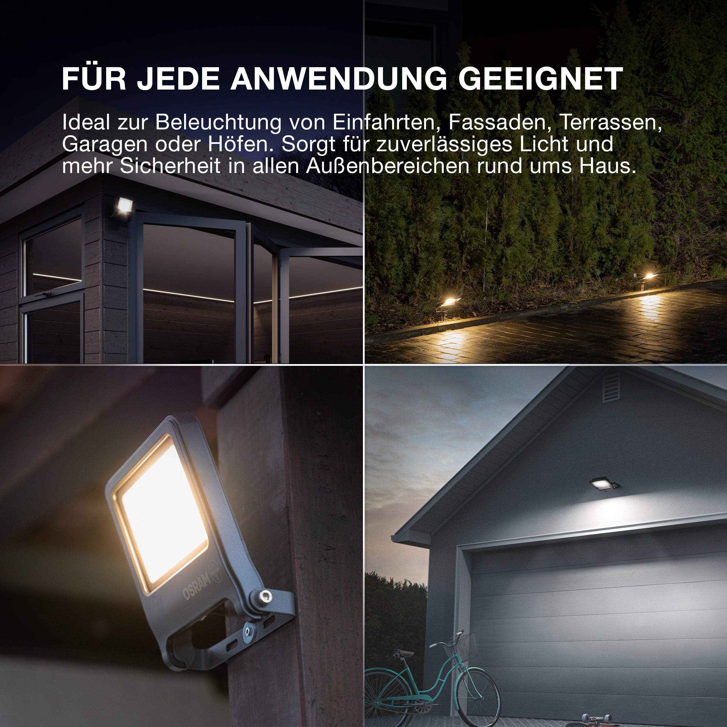 OSRAM ENDURA® LED Fluter, Leuchte für Außenanwendungen, 10W Warmweiß, 125,0 mm x 101,0 mm x 29,0 mm, ENDURA FLOOD