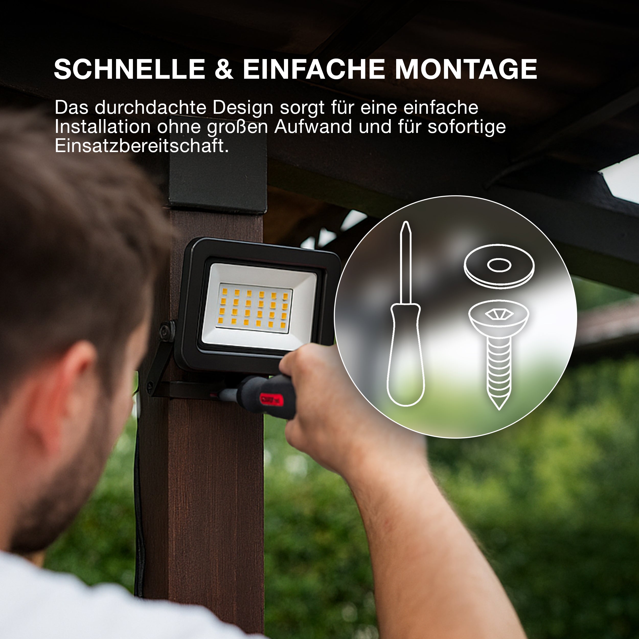 OSRAM FLOWLIGHTS ENERGY EFFICIENCY Spotlight, 15W, 4000K Donkergrijs