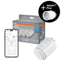 AANBIEDING - OSRAM SMART+ WIFI slimme verwarmingsthermostaat, 4,5 V, wit, set van 3, 2e generatie, incl. gratis SMART+ Plug