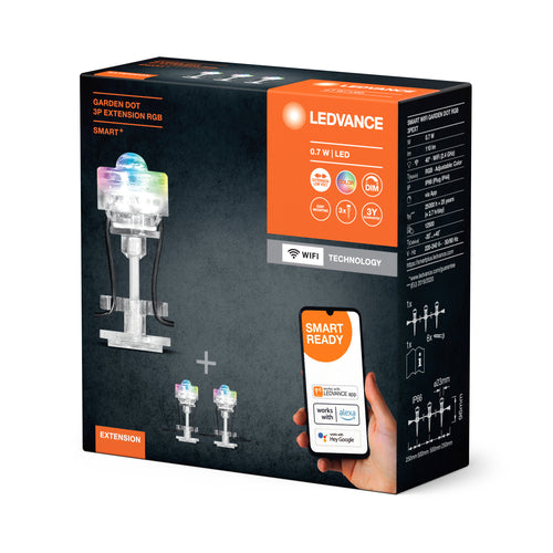 LEDVANCE Wifi SMART+ Outdoor Garden Dot Mini LED Gartenleuchte RGBW mehrfarbig 3 Erweiterung-Lichtbänder & Stripes-LEDVANCE Shop