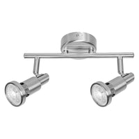 OSRAM LED-SPOT GEBORSTELD ZILVER GU10 2 x 2,6W, 460 lm, 2700 K, warm wit