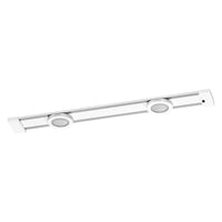 LEDVANCE LINEAR platte inbouwlamp, magneetrail voor flexibele spotmontage van 2 Spots met sensor, 7 W, 400 lm, 4000 K, 840 koudwit, dimbaar, IP20, wit, aluminium/kunststof, lamp niet vervangbaar