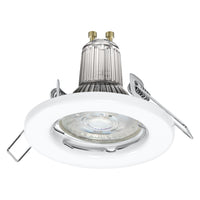 OSRAM inbouwspots, set van 5, Ø 80 mm, incl. 5x GU10-OSRAM lampen (5x 2,6 W), wit, metalen behuizing, IP20 bescherming