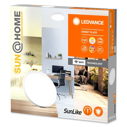 LEDVANCE Wifi SUN@HOME ORBIS PLATE Deckenleuchte 43cm 26W / 2200-5000K B-Ware-Deckenleuchten-LEDVANCE Shop