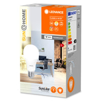 LEDVANCE Sun@Home Lampen, LED-lamp, mat, 9 W, (ex 40 W), 750 lm, lichtkleur instelbaar, van 2200 tot 5000 K, wifi, compatibel met smart speakers, dimbaar, SUN@HOME