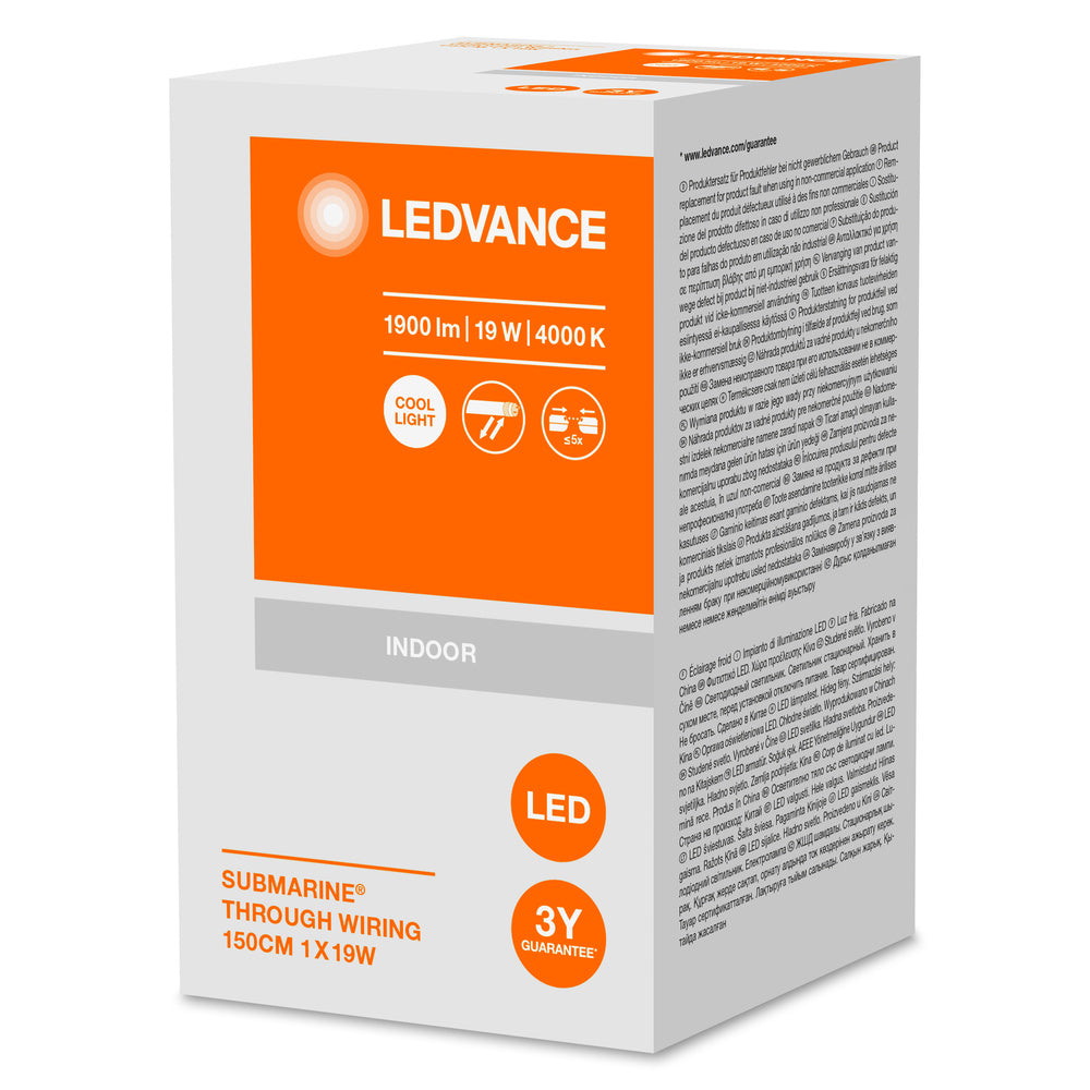 LEDVANCE SUBMARINE THROUGHWIRING durchverdrahtete Feuchtraumleuchte, 150cm, 19W, 4000K-LEDVANCE Shop