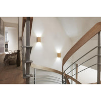 OSRAM Matter SMART+ ORBIS WOOD LED-wandlamp 21x11cm in houtlook, instelbaar wit, 12W / 3000-6500K