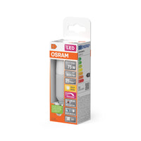 OSRAM LED SUPERSTAR PCR CLASSIC STICK DIM LAMP in Stick-Form, LED-Lampe, Matt, 11 W, (ex 75 W), 1000 lm, Warmweiß, 2700 K, Dimmbar, 15000  h, CRI 90