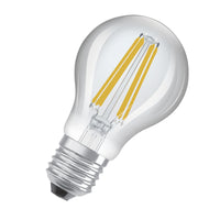 OSRAM LED CLASSIC A ENERGIE-EFFICIËNTIE B DIM in A-vorm, LED-lamp, loodvrij glas, helder, 2,6 W, (ex 40 W), 481 lm, warmwit, 2700 K, dimbaar, 50.000 uur, CRI 80