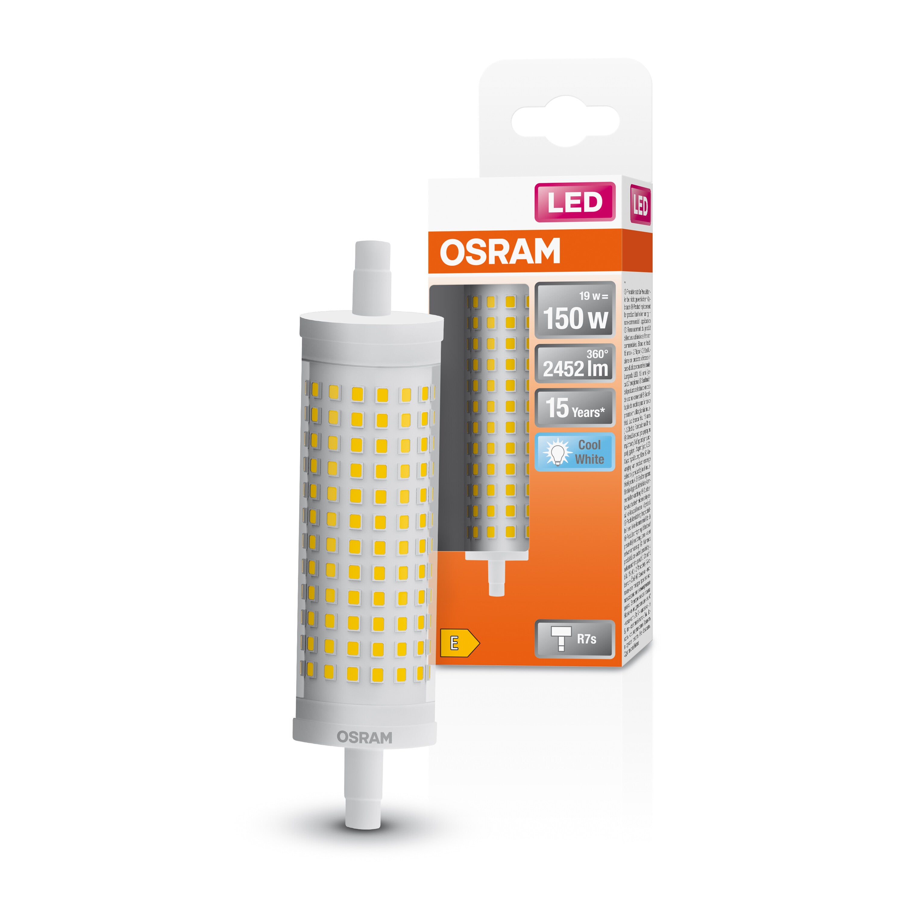 OSRAM LED Line Lampe, 19W, 2452lm, R7s, 4000K , Kaltweiß-LEDVANCE Shop