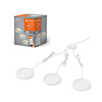 LEDVANCE SMART+ WIFI-onderkastlamp, rond, wit, 6,5 W, 375 lm, 83 mm, instelbaar wit licht, dimbaar, lange levensduur, eenvoudige montage, bedienbaar via app, 3000 K - 6500 K, voor in de keuken, op de plank