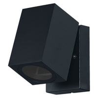 OSRAM ENDURA Classic Cube ADJ WALL buitenwandlamp, zwart, GU10-fitting (max. 35 W), kan worden uitgerust met een gewone of slimme lamp, verstelbare lampkop, beschermingsklasse IP44