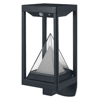 OSRAM SMART+ Outdoor Bluetooth zonne-wandlamp, met warmwit (3000K) en gekleurd licht, werkt ook zonder stroom, tot 2,5 uur brandduur bij 100% lichtsterkte, oplaadbaar via USB-C-kabel, IP44, sensor