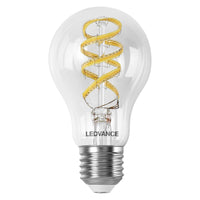 LEDVANCE SMART+WIFI Filament Classic RGBTW, LED-lamp, loodvrij glas, helder, 4,8 W, (ex 40 W), 470 lm, RGBW, 2700 K, wifi, compatibel met smart speakers, dimbaar