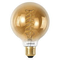 LEDVANCE Smart+ WiFi Filament Globe Tunable White 2200K in G80-Form, LED-Lampe, Bleifreies Glas, Gold, 600 lm, Lichtfarbe variabel, Wifi, Smartspeaker-Kompatibel, Dimmbar