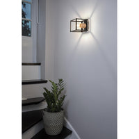 OSRAM DECOR Nairobi wandlamp, zwart, E27 fitting.