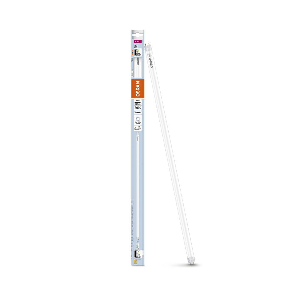 OSRAM LED Röhre TUBE T8 EM PLASTIC 600 mm 6.6W 840, 800 lm, 4000 K, Kaltweiß-LEDVANCE Shop