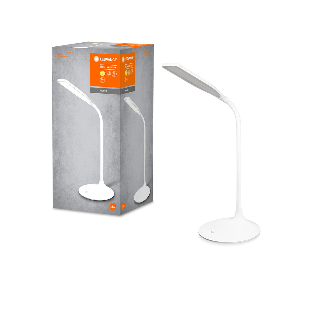 LEDVANCE PANAN® Disc Akku Schreibtischleuchte Single White DIM 3000K, 220 lm, 3000 K, Warmweiß-LEDVANCE Shop