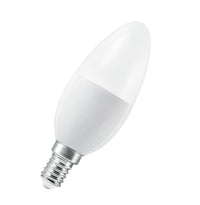 OSRAM LED Retrofit RGBW-lampen met afstandsbediening in B-vorm, LED-lamp, mat, 4,9 W, (voorheen 40 W), 470 lm, warmwit, 2700 K, dimbaar, 25.000 uur, CRI 80, afstandsbediening