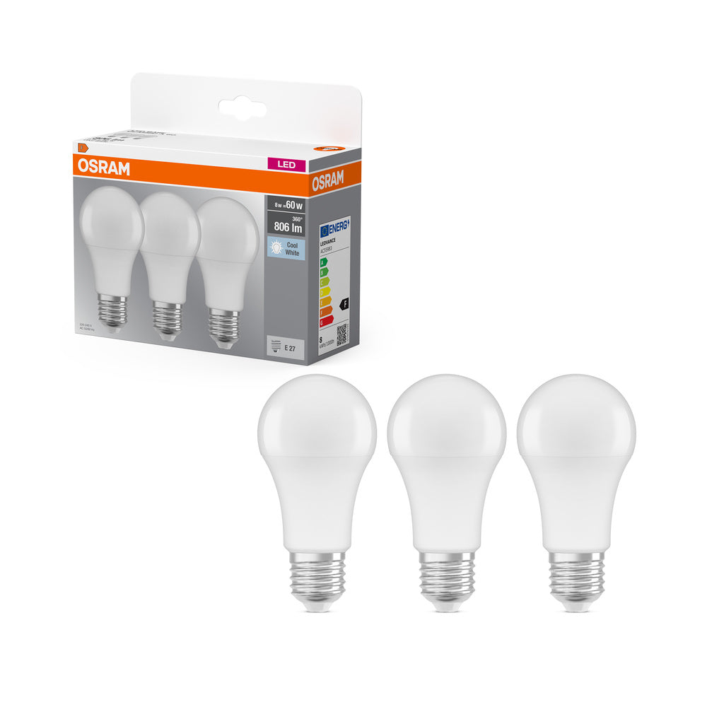 OSRAM LED BASE Classic A 8W 840 mat E27