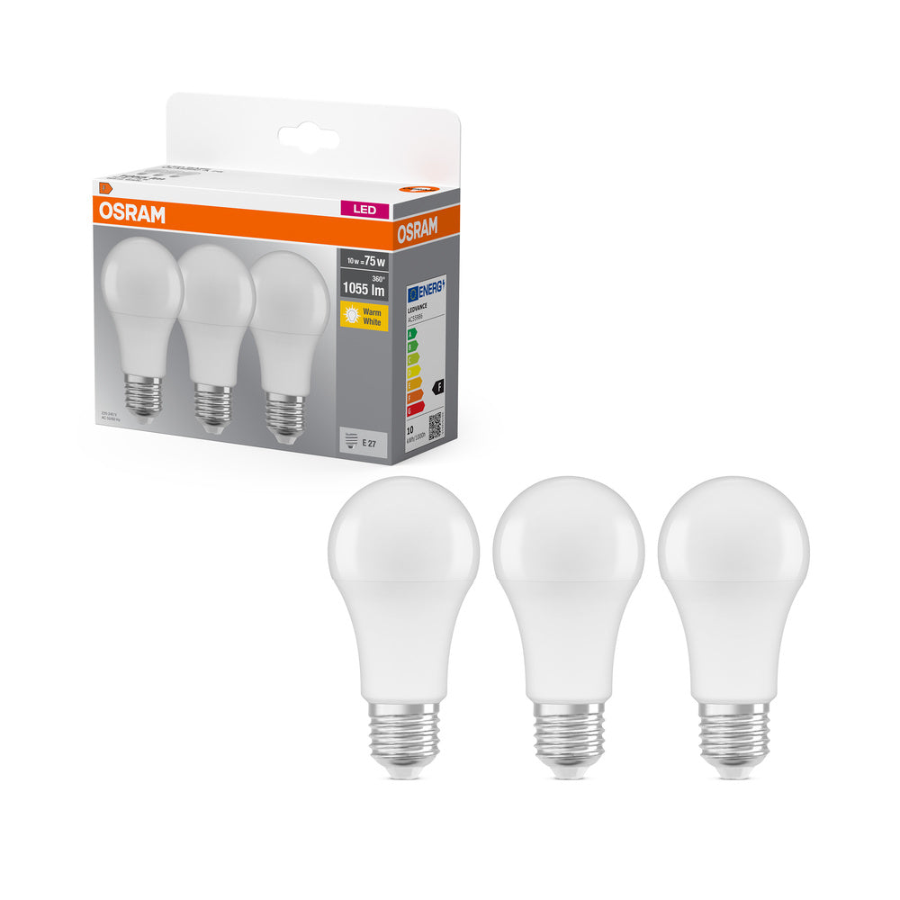OSRAM LED BASE Classic A 10W 827 mat E27