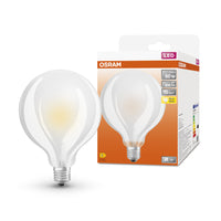 OSRAM LED Lampe LED Retrofit CLASSIC GLOBE95 6.5W 827 Frosted E27, 806 lm, 2700 K, Warmweiß-LEDVANCE Shop