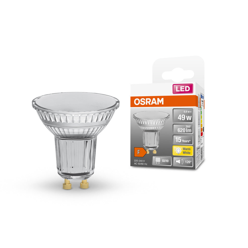 OSRAM LED Reflektor Lampe LED STAR PAR16 6.9W 827 GU10 620lm, 620 lm, 2700 K, Warmweiß-LEDVANCE Shop