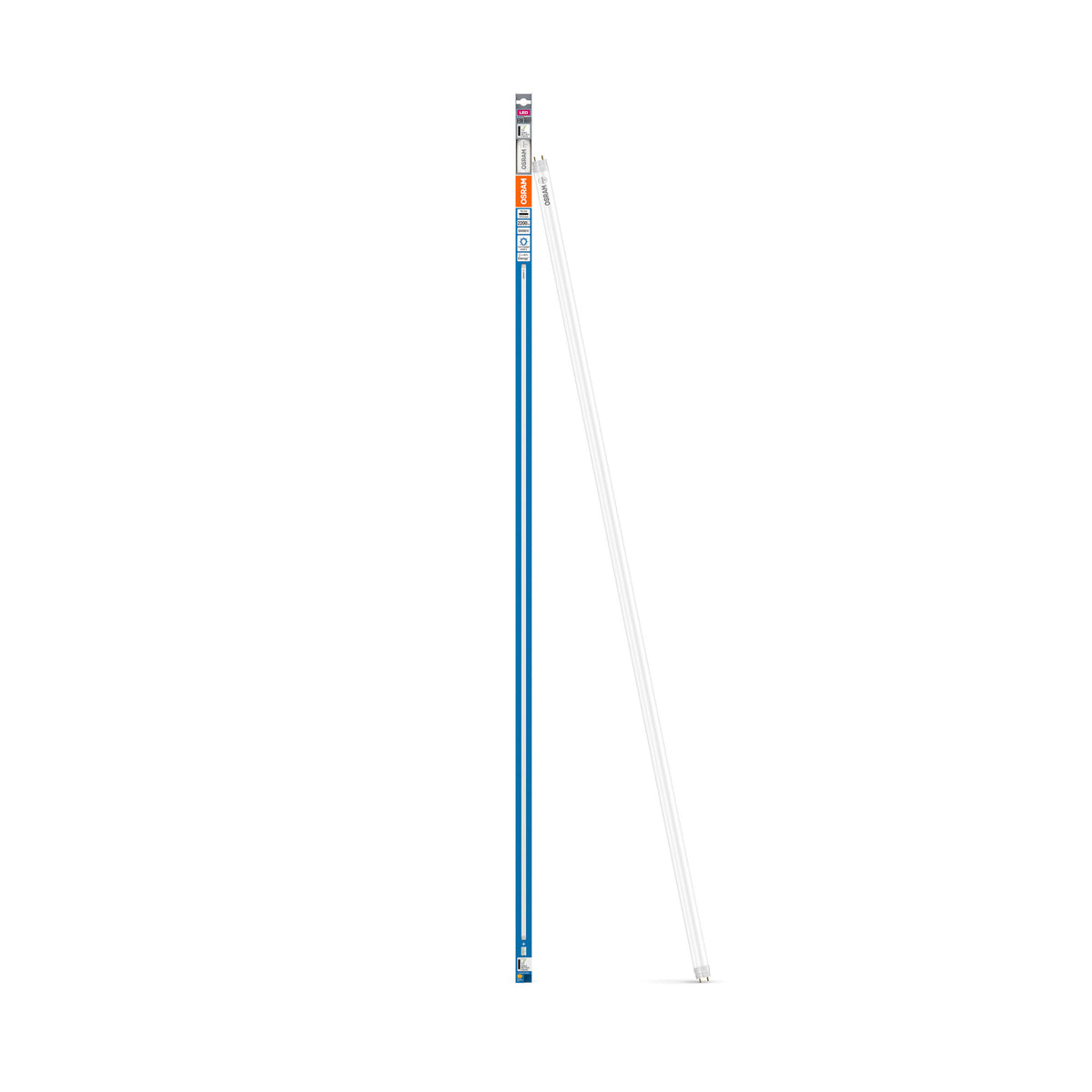 OSRAM LED TUBE T8 EM PLASTIC in Röhre, zweiseitig gesockelt-Form, LED-Röhre, Matt, 18,3 W, (ex 58 W), 2200 lm, Kaltweiß, 6500 K, 30000 h, CRI 80