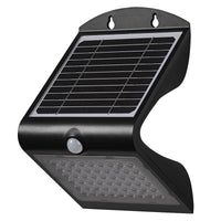 OSRAM ENDURA BUTTERFLY zonne-schijnwerper, zwart, 4 W, 500 lm, bewegings- en lichtsensor, buitenlamp, oplaadbare batterij, lange levensduur, eenvoudige montage, IP65, 4000 K