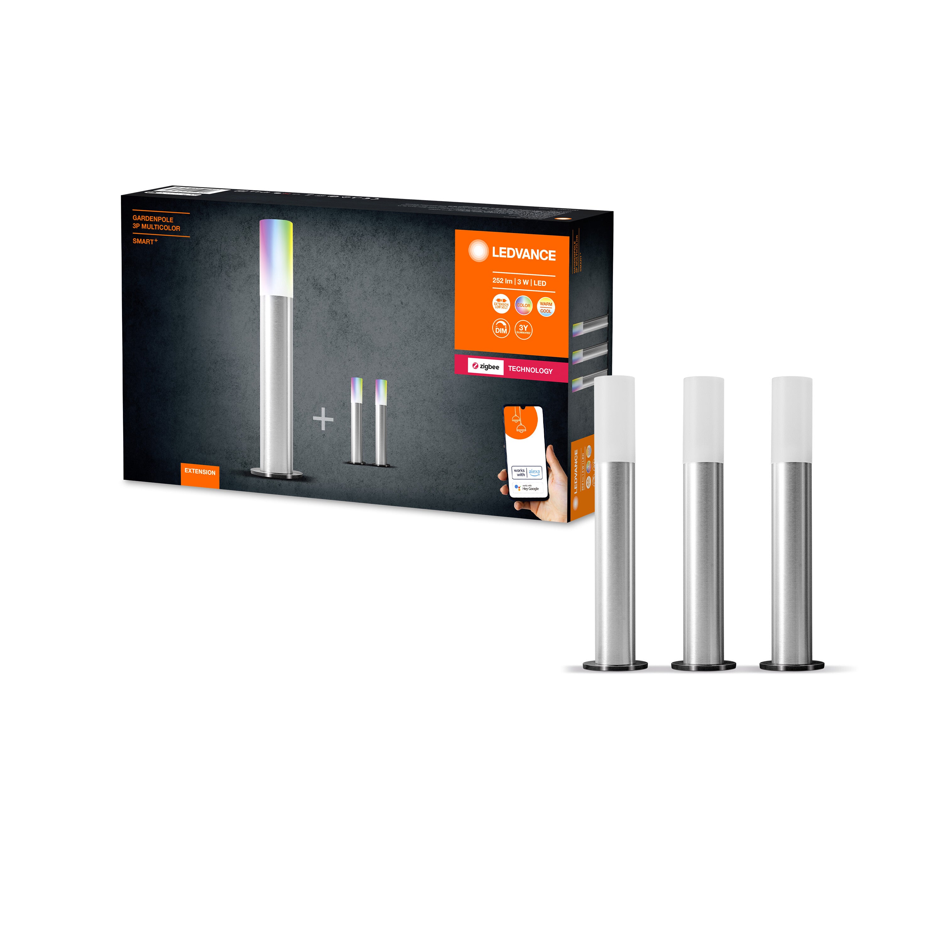 LEDVANCE Zigbee SMART+ LED-Gartenleuchte Gardenpole, RGB mehrfarbig, 3W, 420lm-LEDVANCE Shop