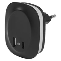 OSRAM LUNETTA EDGE Nachtlampje met stekker, 0,35W, 10lm, zwart