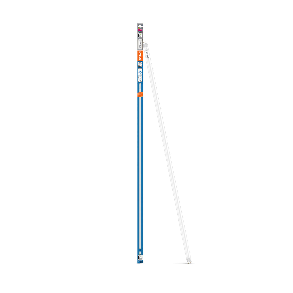 OSRAM LED TUBE T8 EM ULTRA OUTPUT in Röhre, zweiseitig gesockelt-Form, LED-Röhre, Bleifreies Glas, Matt, 2 W, (ex 36 W), 2400 lm, Kaltweiß, 6500 K, 30000 h, CRI 80